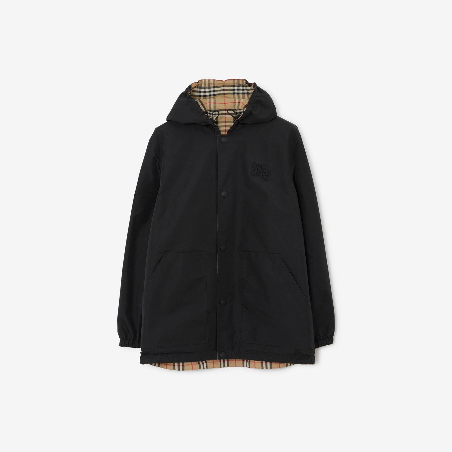 Reversible Check Nylon Jacket - Archive beige