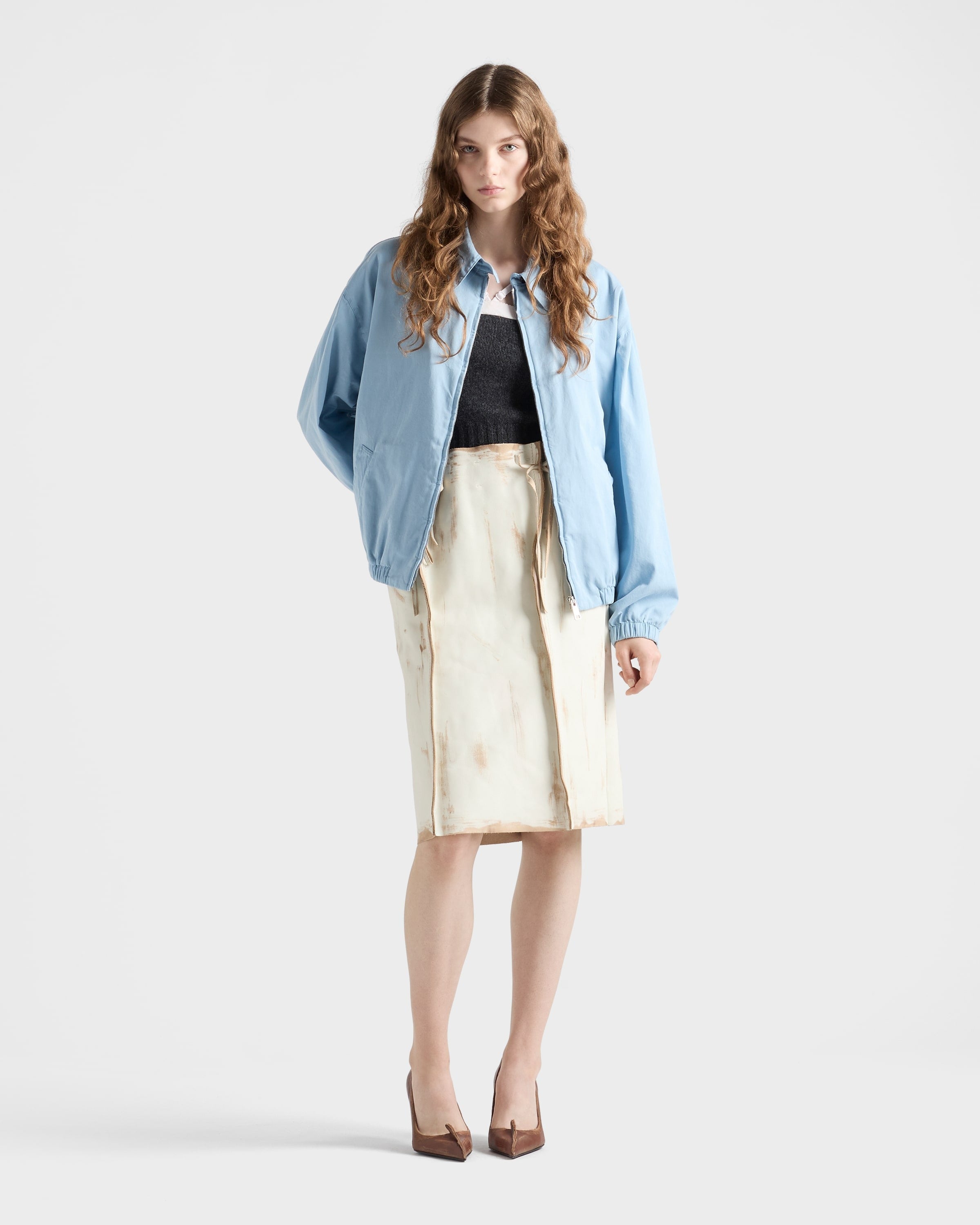 Cashmere and wool top Anthracite Gray