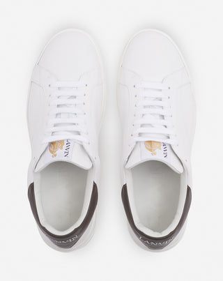 DDB0 LEATHER SNEAKERS - WHITE/BROWN