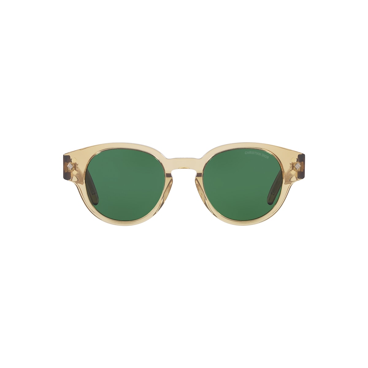 DIOR CD Diamond R2I Brown - Men Luxury Sunglasses, Green Lens