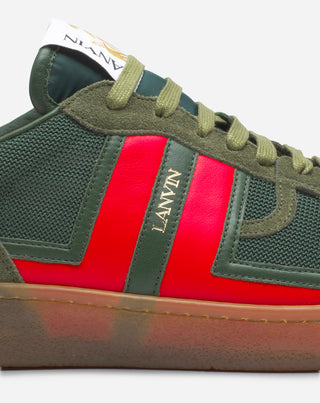 CLAY MESH SNEAKERS - GREEN/RED