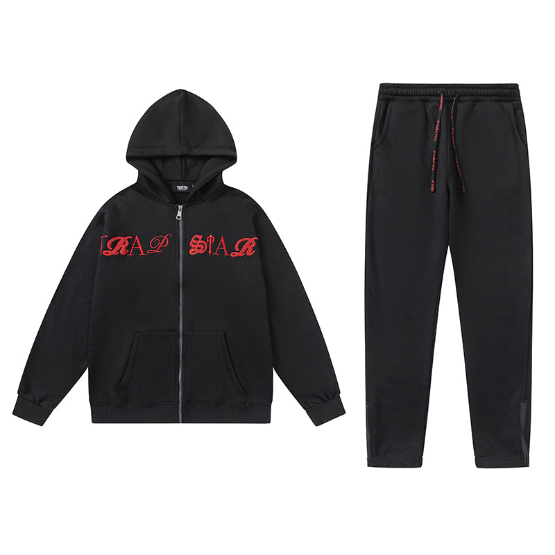 Trapstar Black/Red Tracksuit