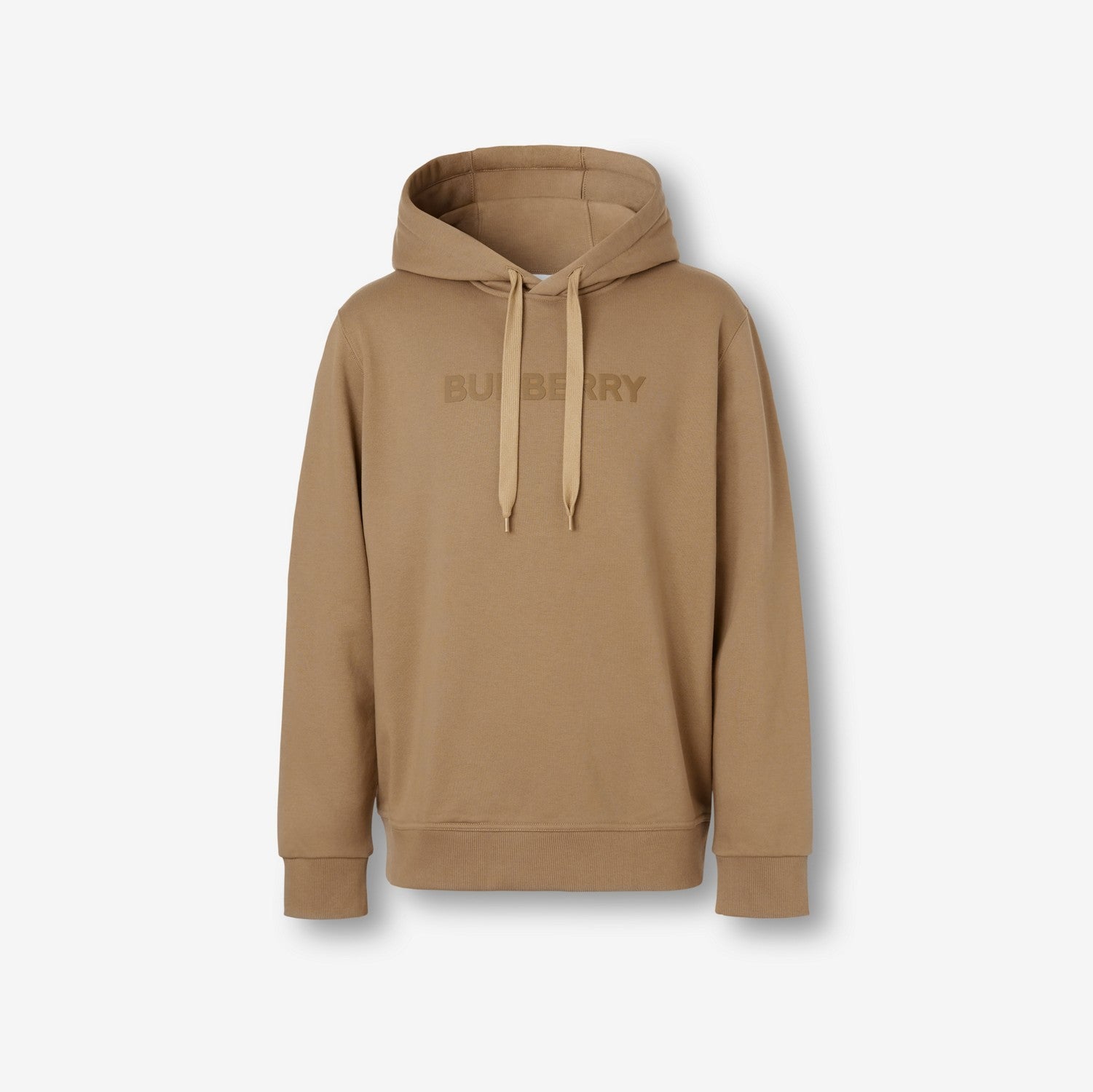 Logo Cotton Hoodie - Camel