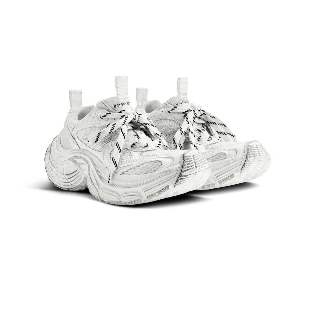 6XL Sneaker in white mesh, polyurethane and polyester