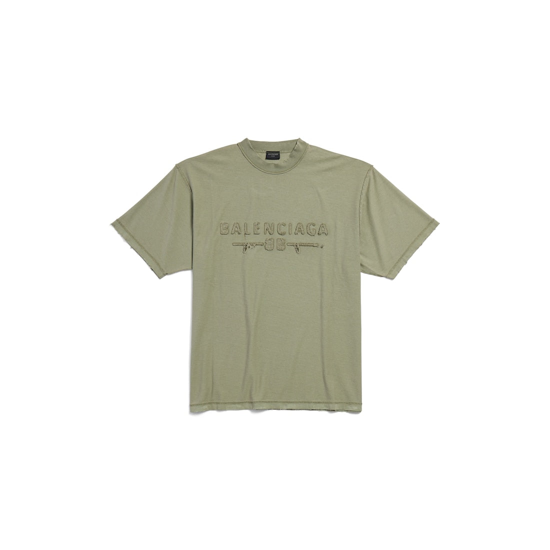 Men's Inside-out T-shirt Medium Fit in Army Green