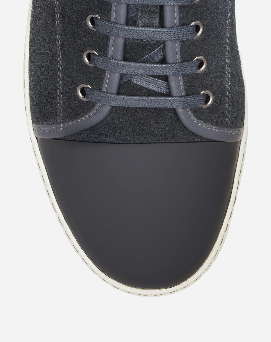 DBB1 SUEDE AND PATENT LEATHER SNEAKERS - GREY