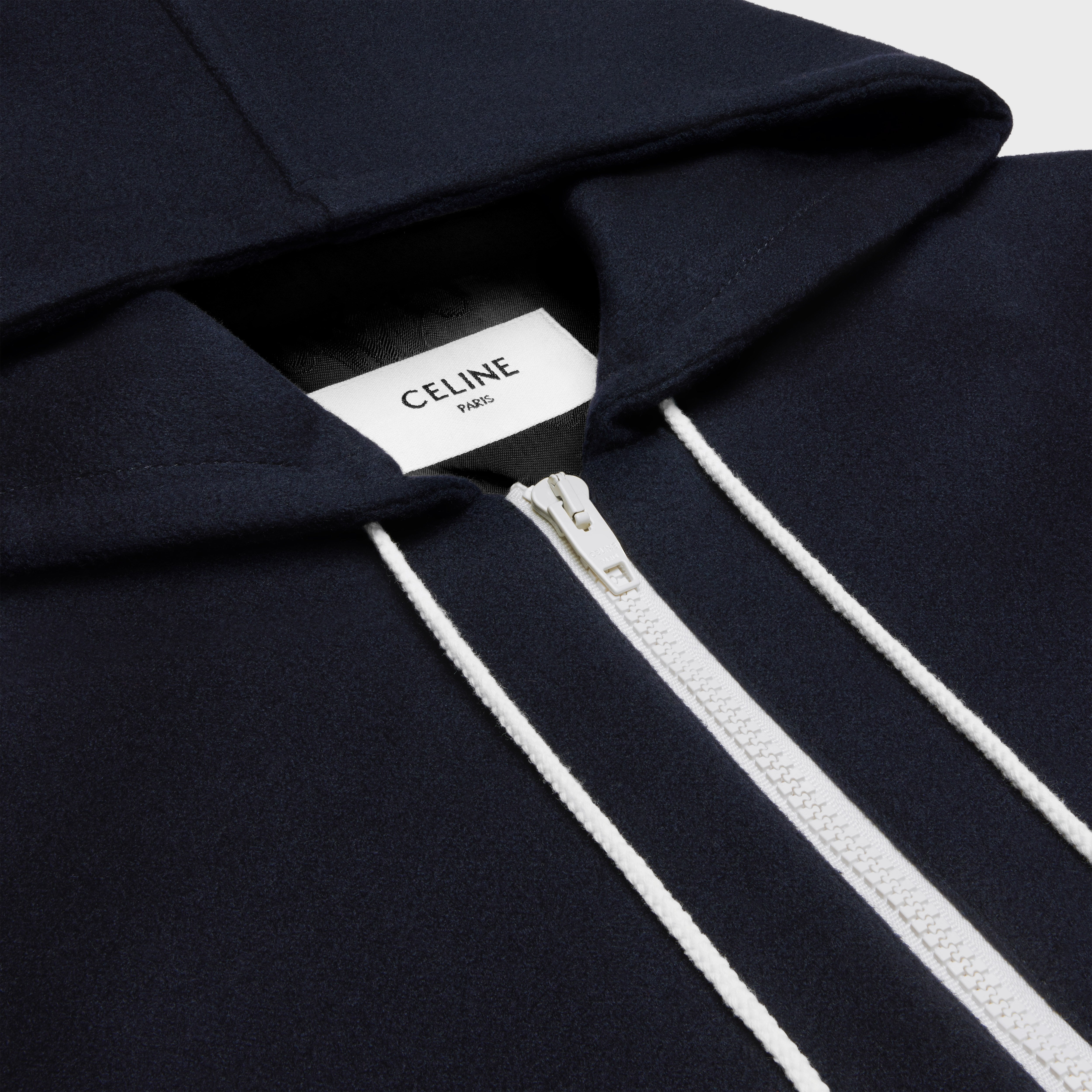 BLOUSON TRIOMPHE JACKET IN DOUBLE FACED CASHMERE - NAVY