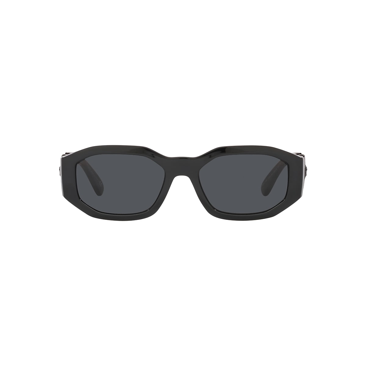 VERSACE VE4361 Biggie Black - Unisex Luxury Sunglasses, Dark Grey Lens