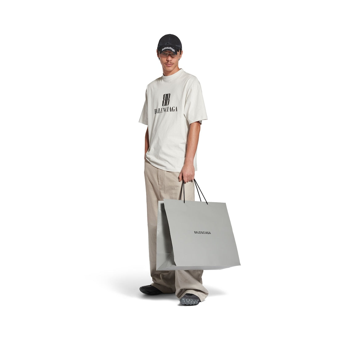 Men's Nano Bb T-shirt Medium Fit in Dirty White