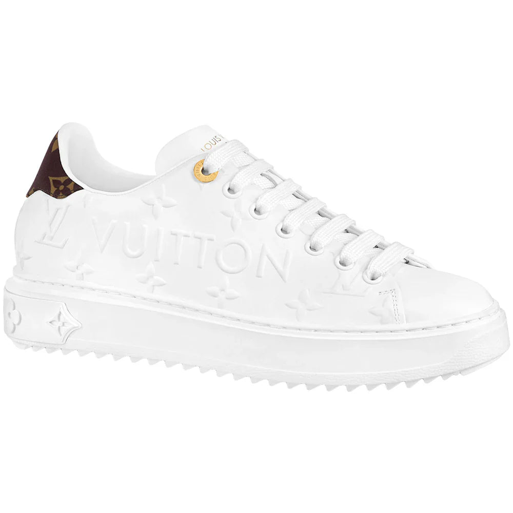 Louis Vuitton Time Out Debossed LV Monogram Leather White White (Women's)