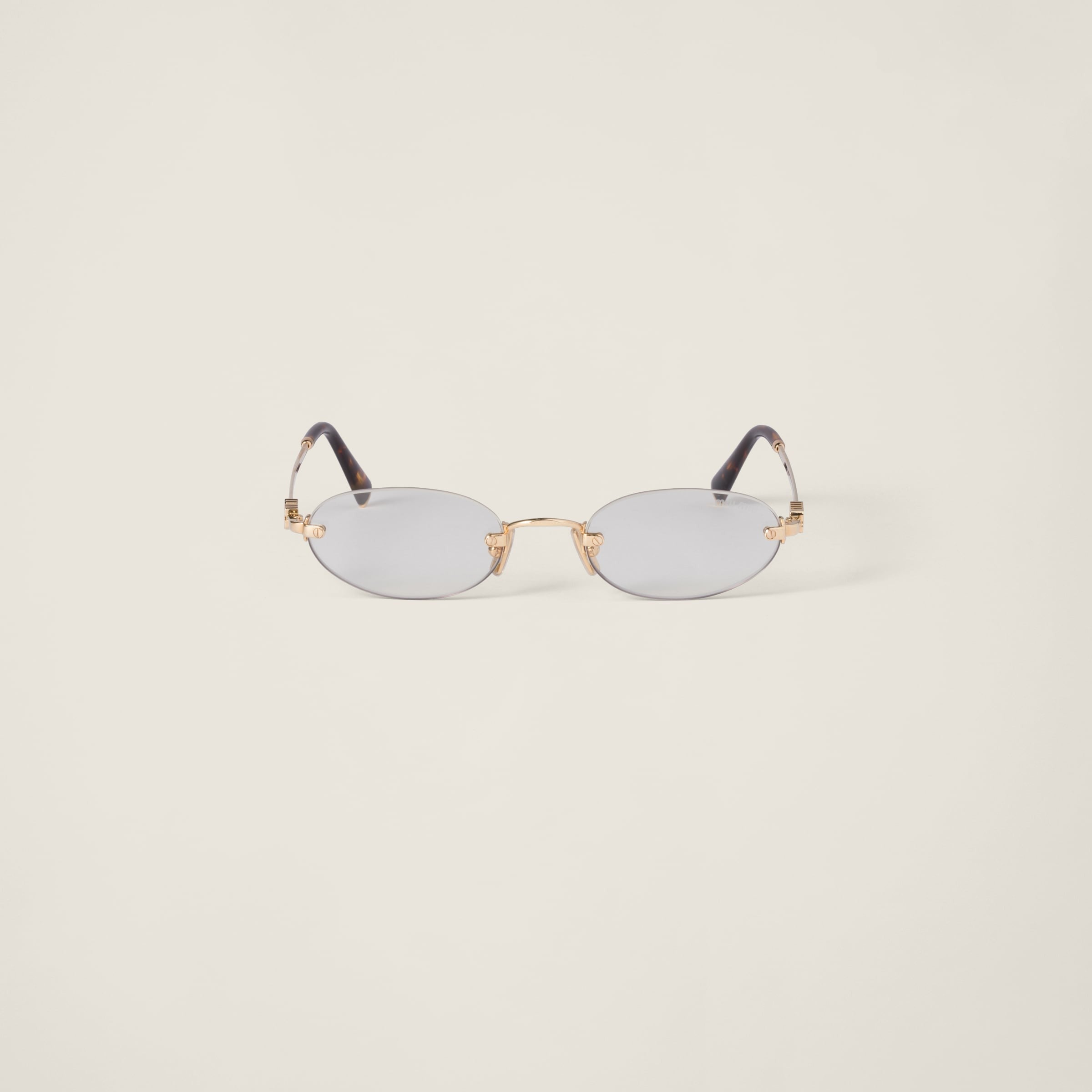Miu Miu Logo sunglasses Blue-ray Transparent Lenses