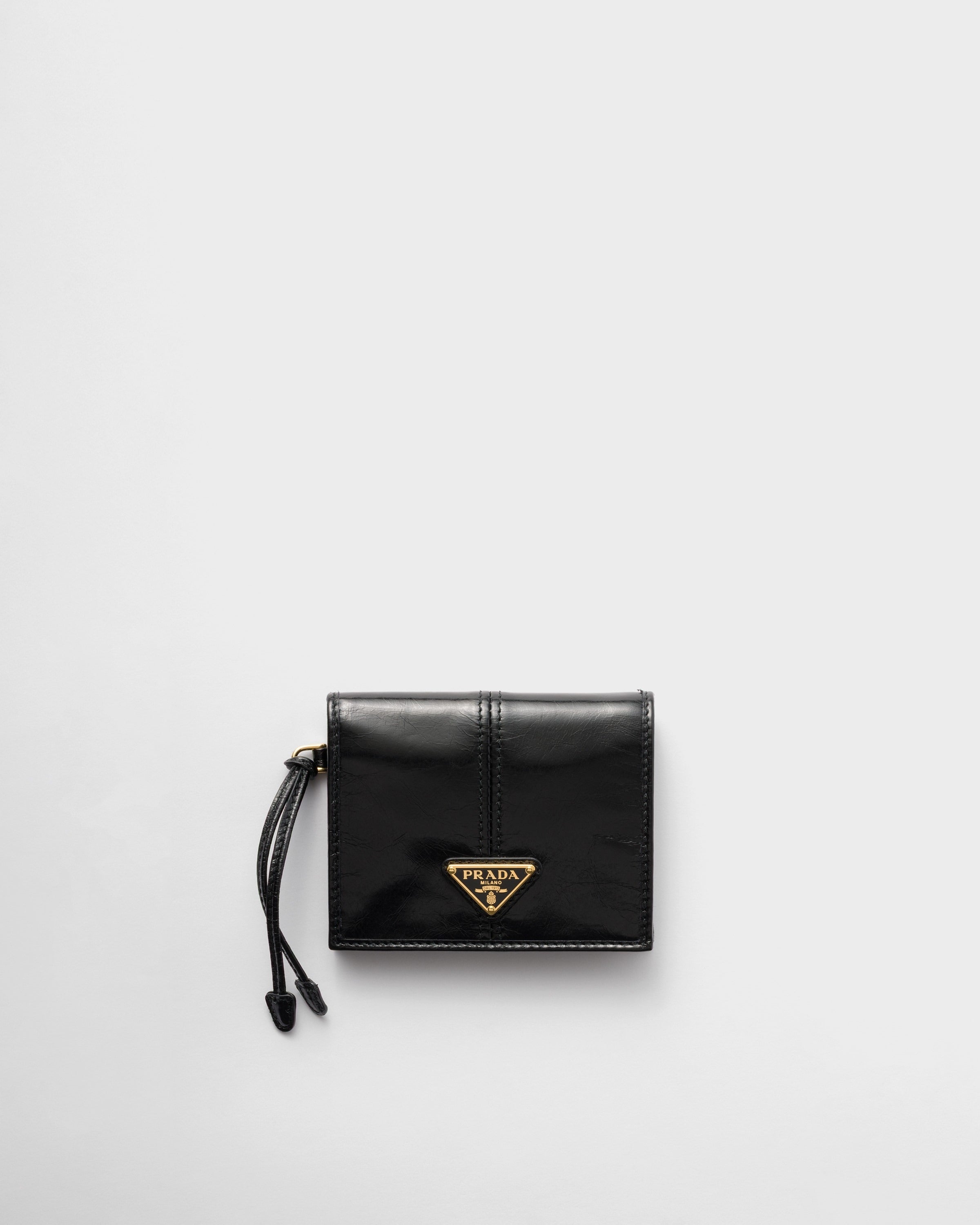 Small leather wallet Black