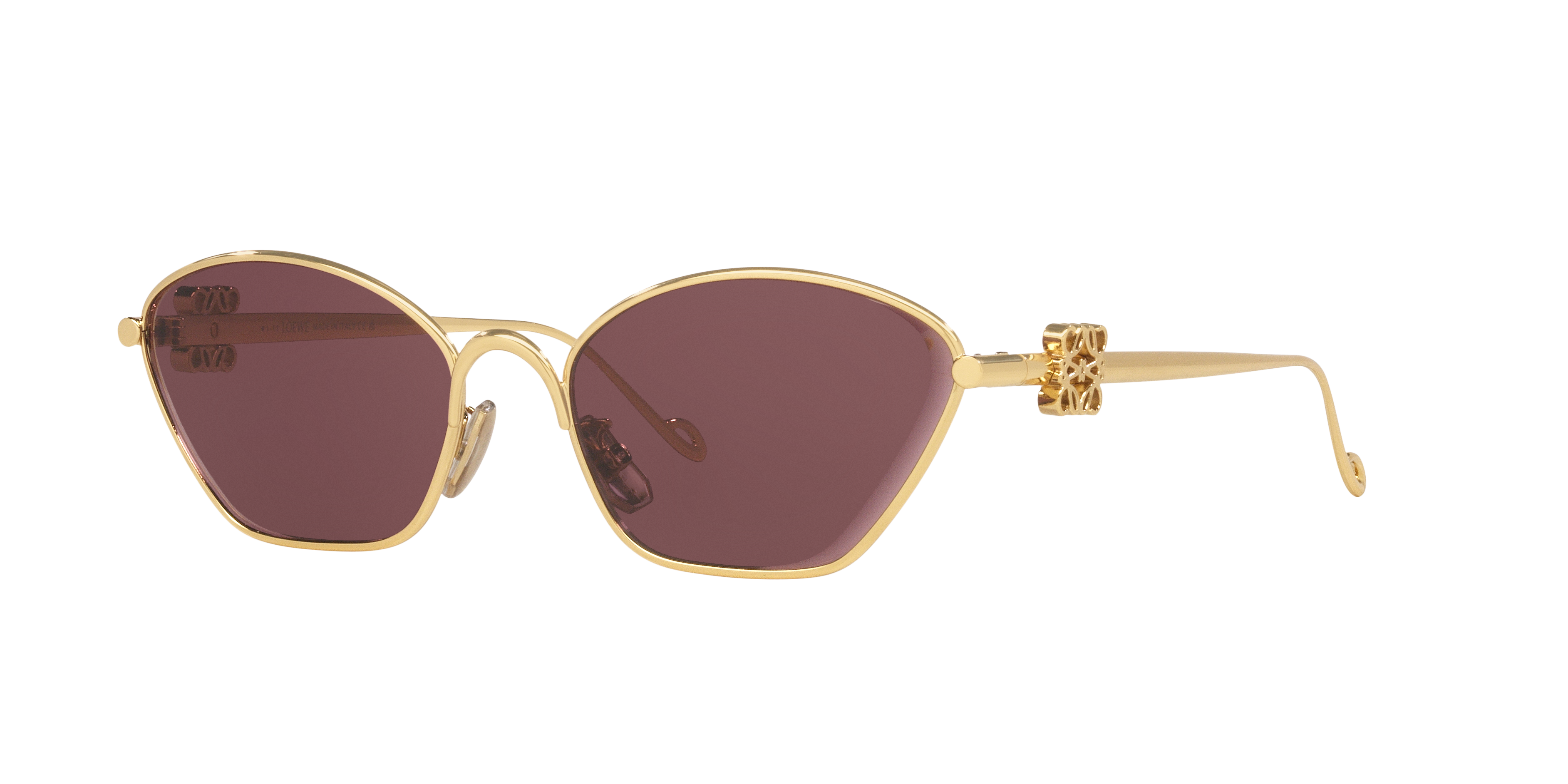 LOEWE LW40115U Gold - Women Sunglasses, Purple Lens