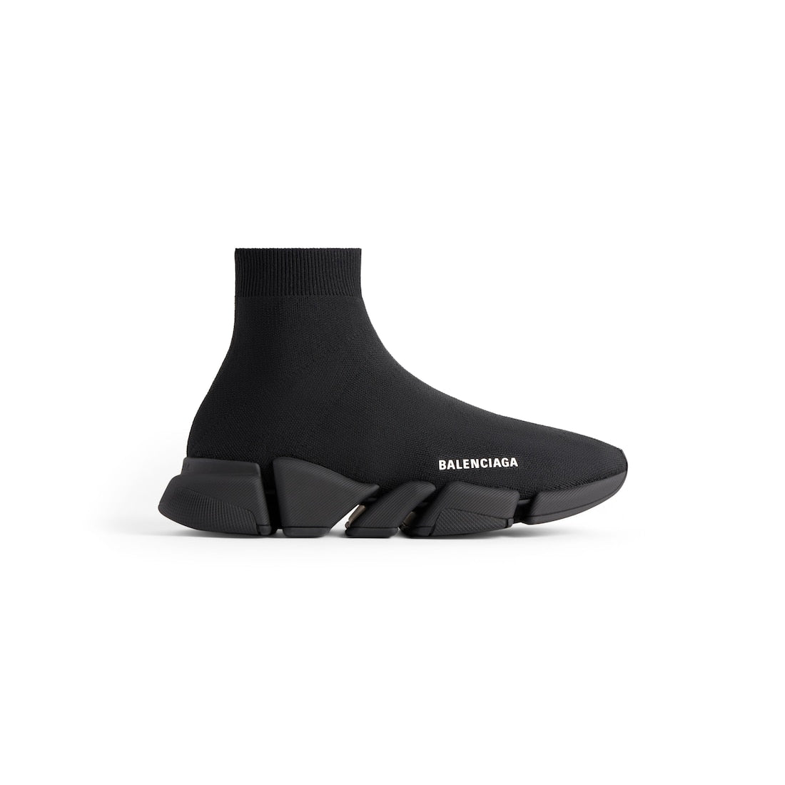 Speed 2.0 Sneaker in black recycled polyester and elastane