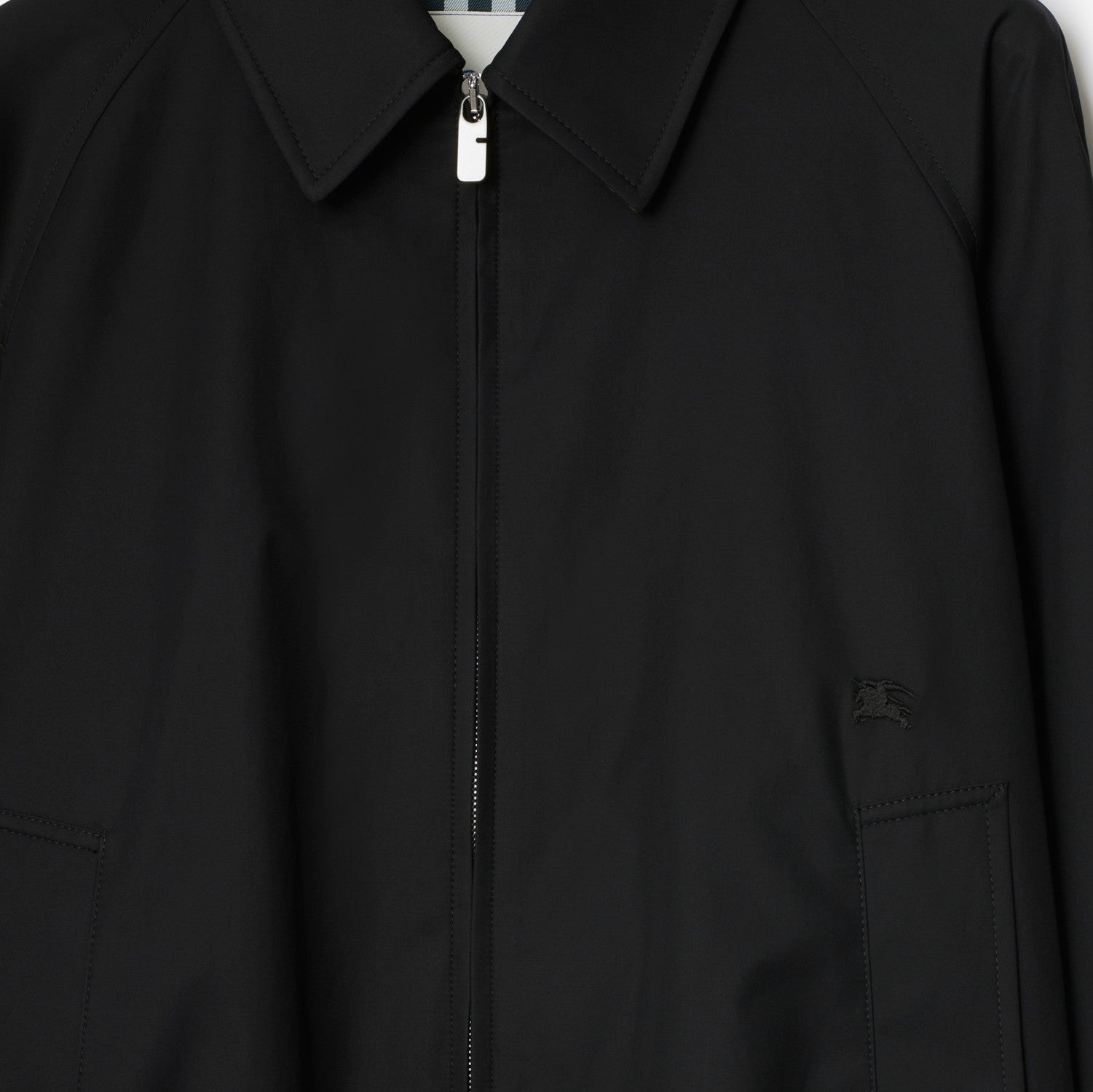 Gabardine Harrington Jacket - Black