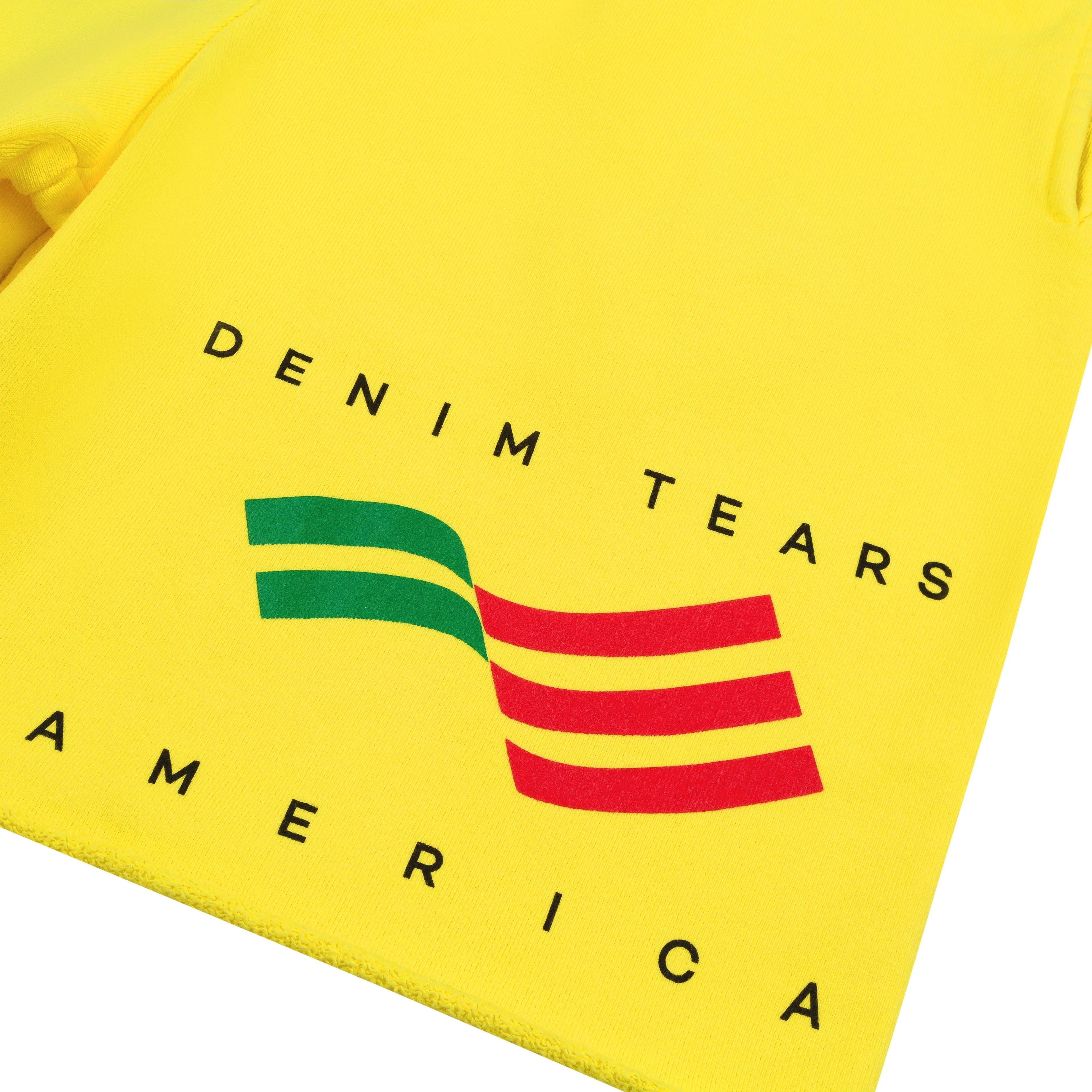 Denim Tears America Sportswear Shorts Yellow Yellow