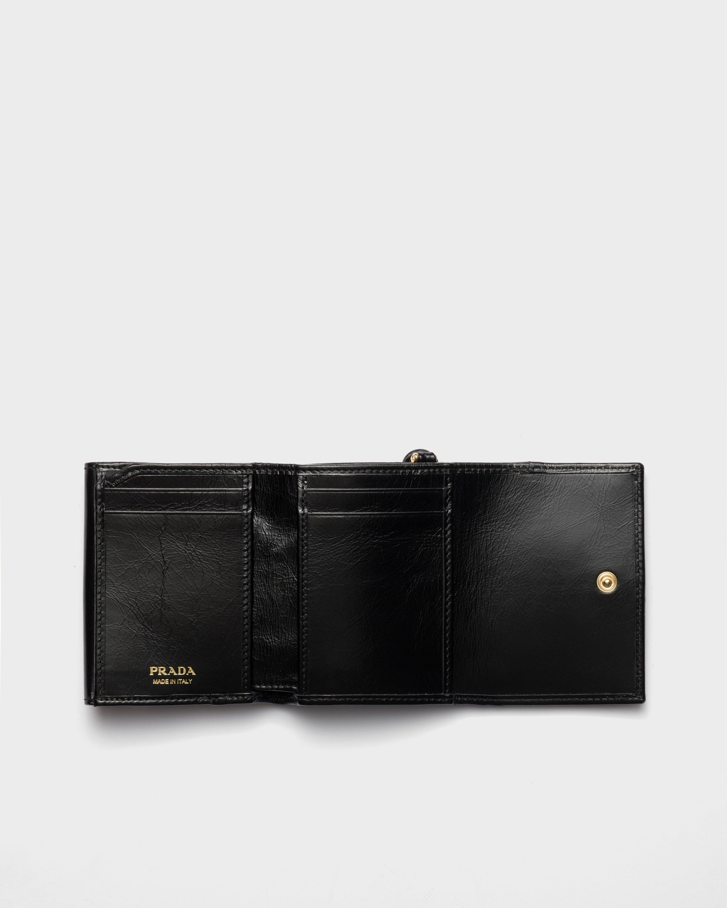 Small leather wallet Black