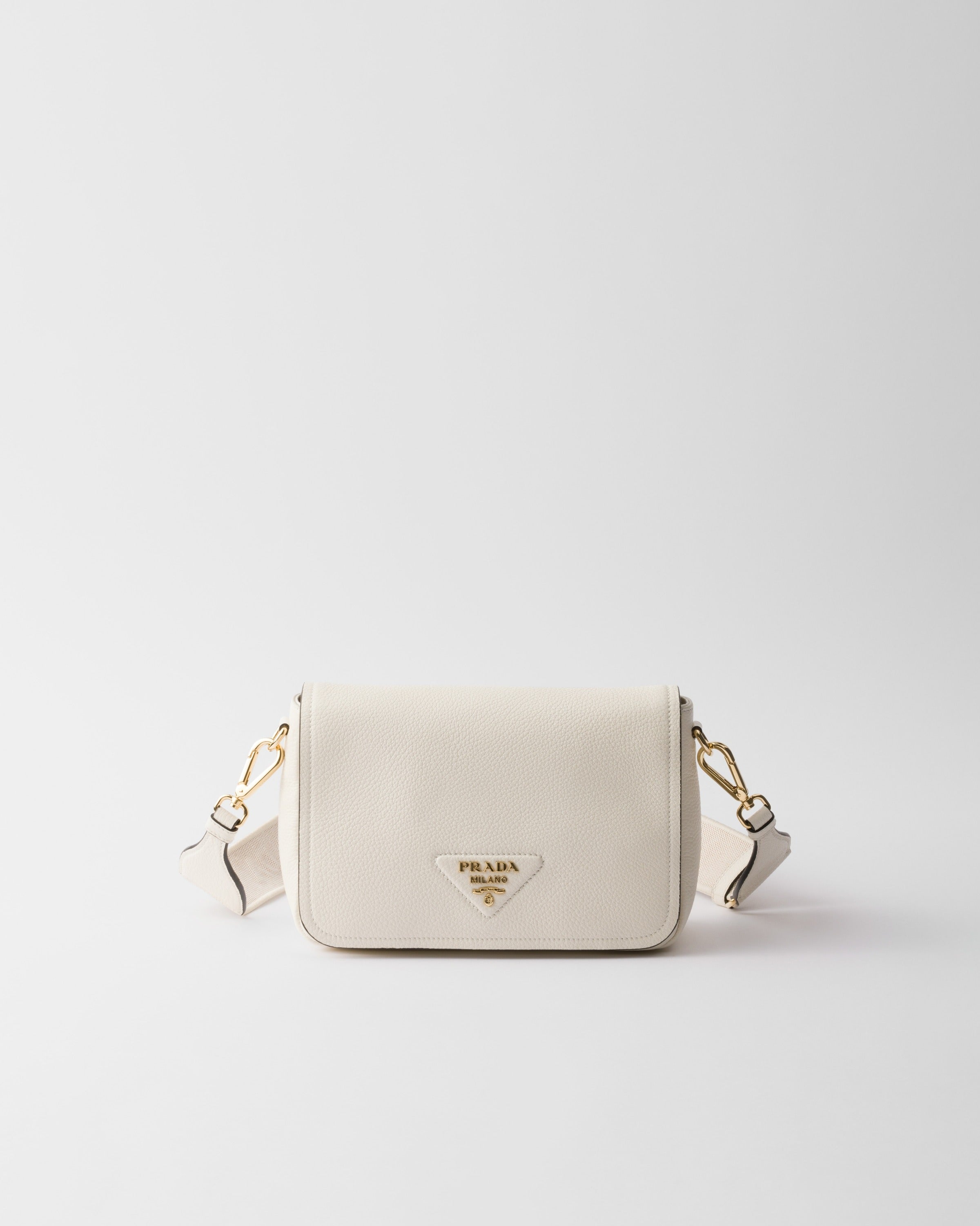 Leather shoulder bag White