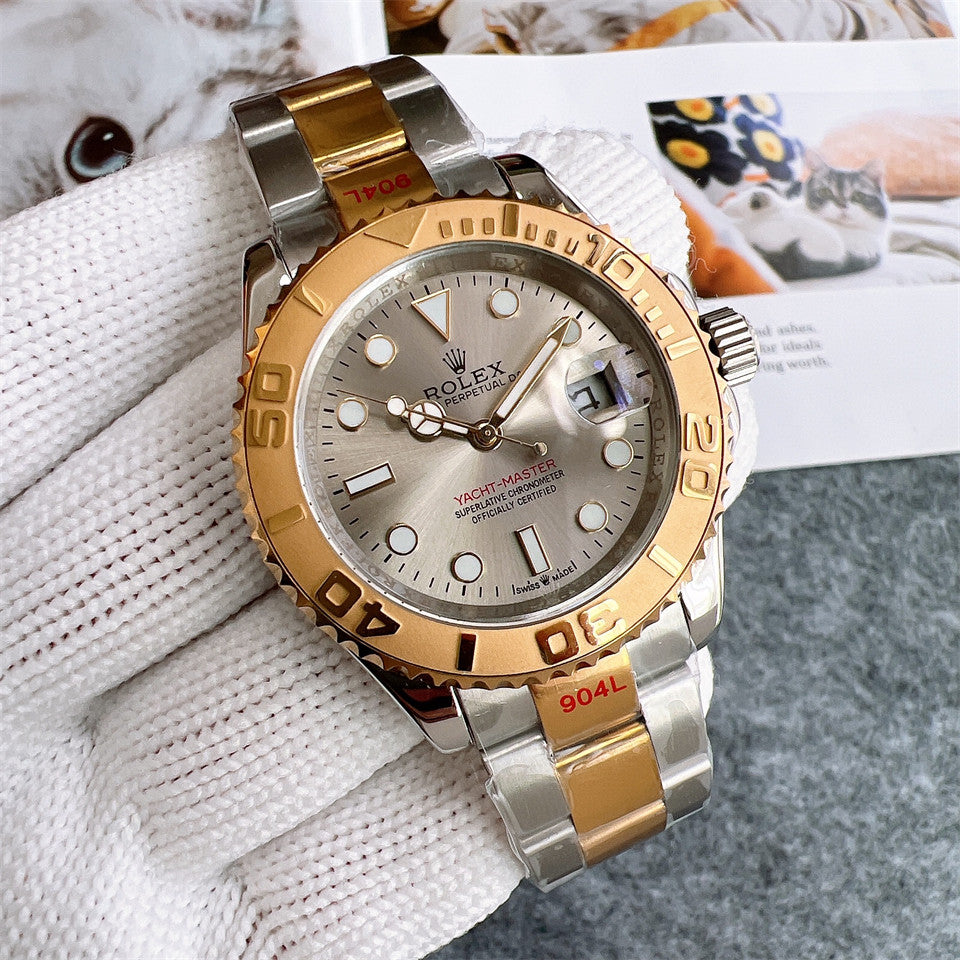 Rolex Yacht-Master 40mm Gold Silver Dial