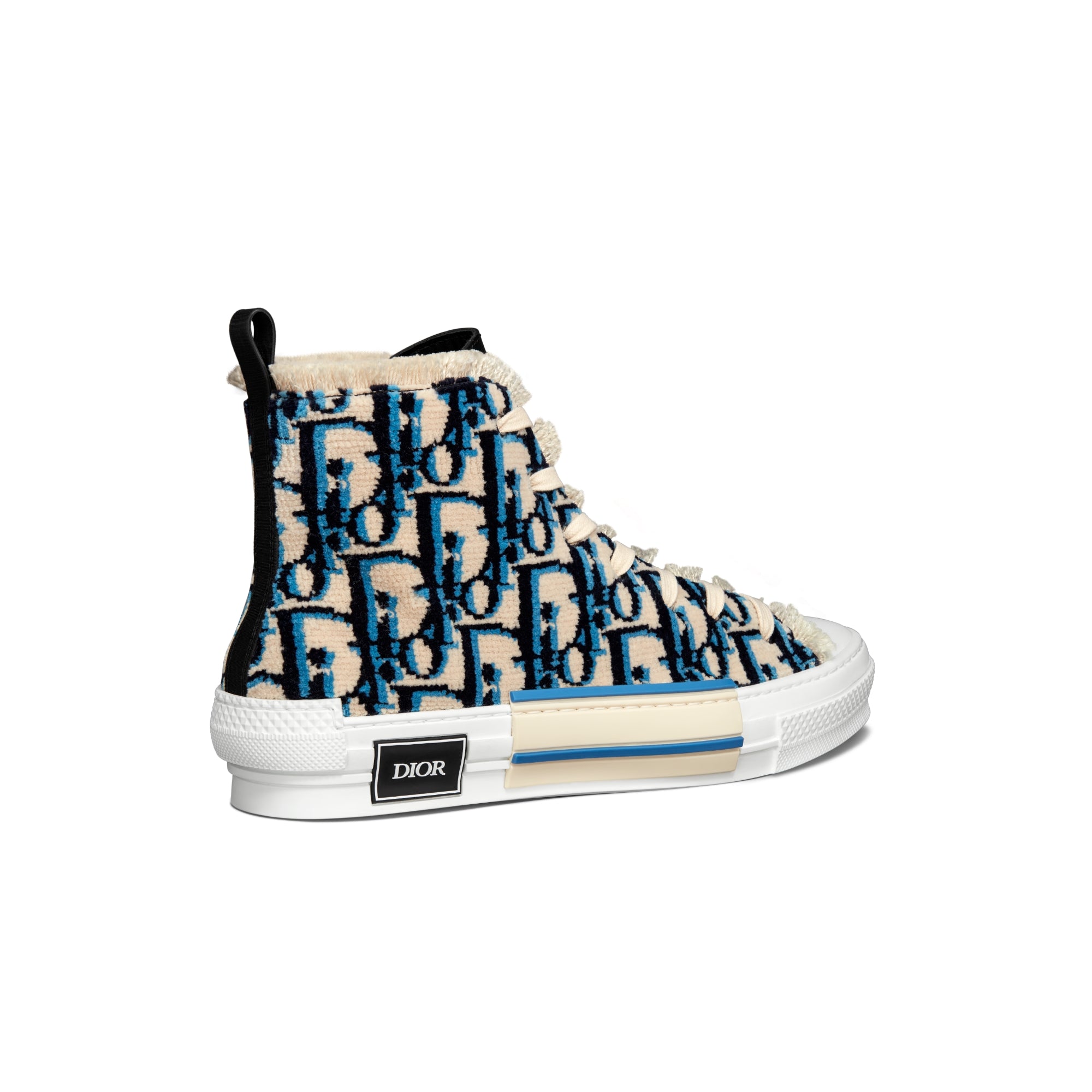 B23 High-Top Sneaker - Beige, Black and Navy Blue Dior Oblique Tapestry