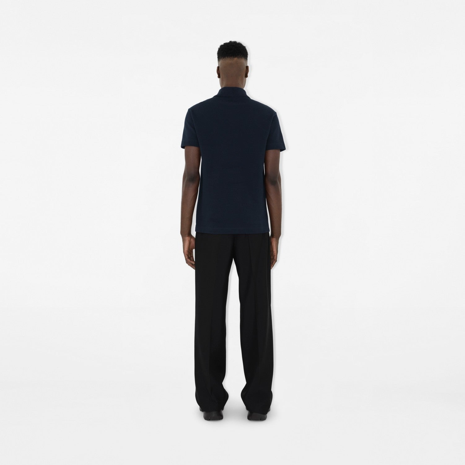 Cotton Polo Shirt - Navy