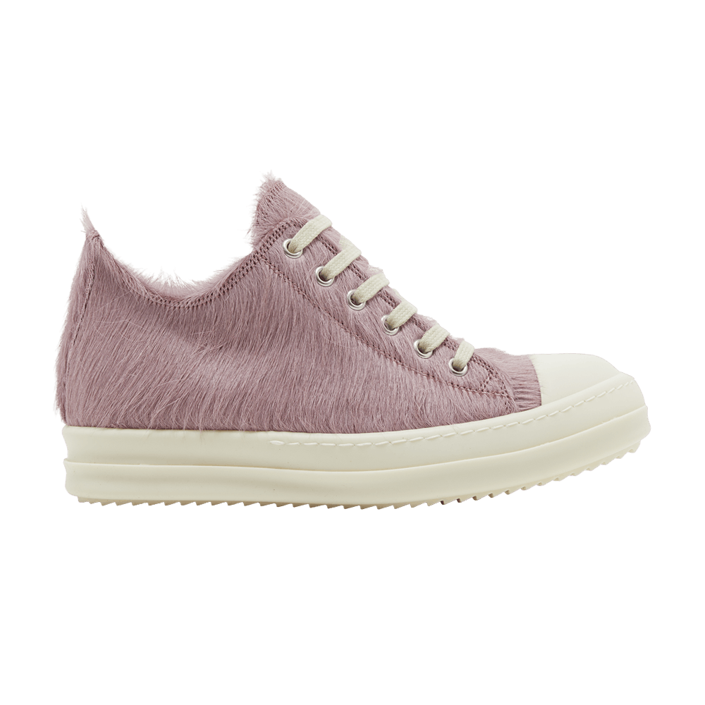 Rick Owens Wmns Lido Runway Low Sneaker 'Dusty Pink Cow Fur'