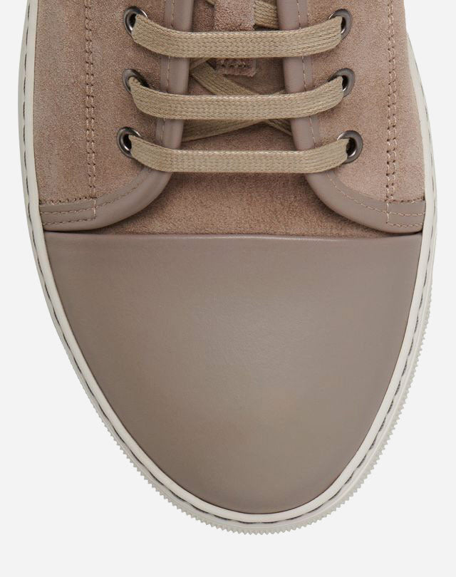 DBB1 SUEDE AND LEATHER SNEAKERS - BEIGE