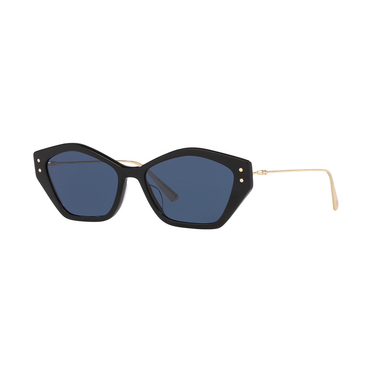 DIOR MissDior S1U Black Shiny - Women Luxury Sunglasses, Blue Lens