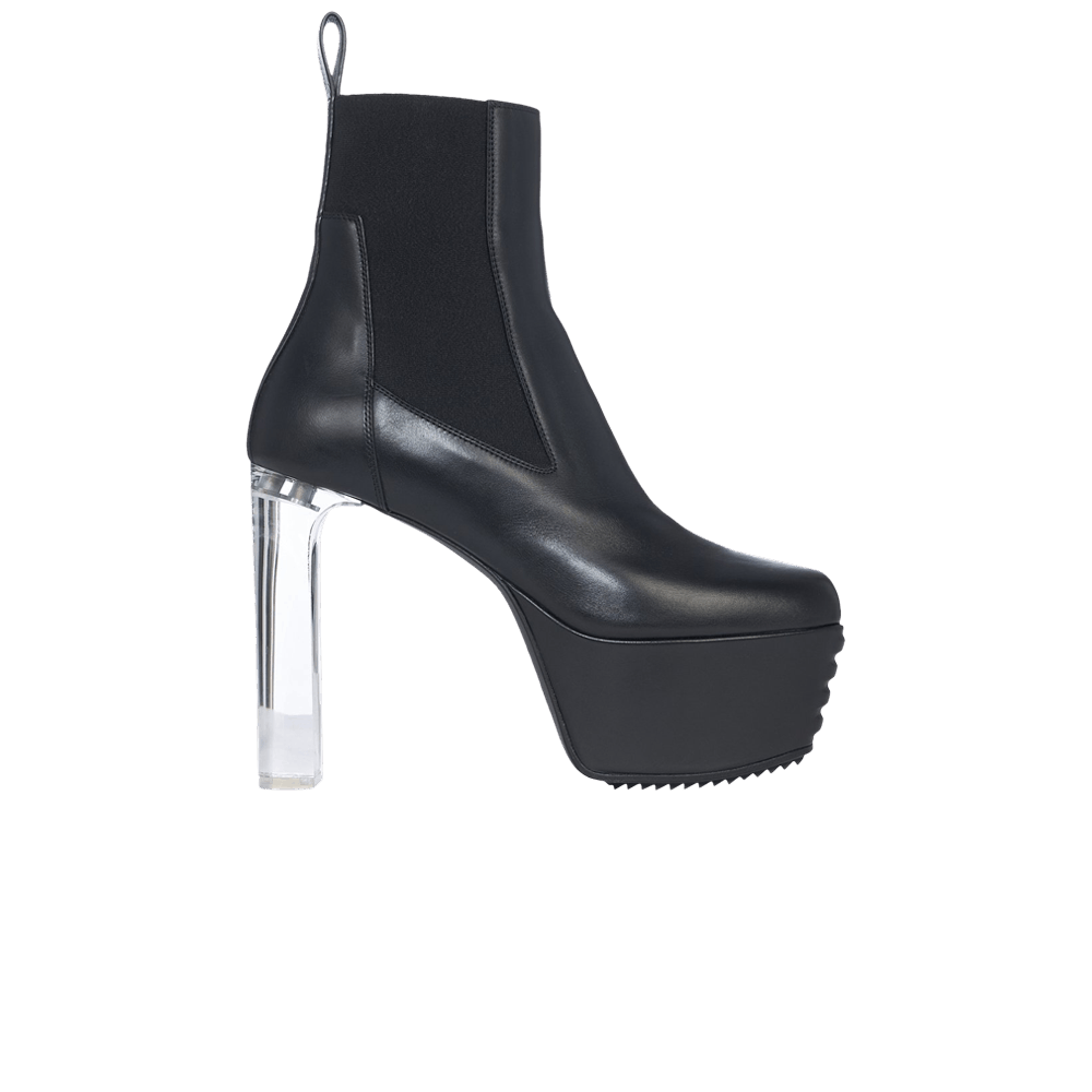 Rick Owens Wmns Minimal Grill Beatle Platform Boot 'Black Clear'