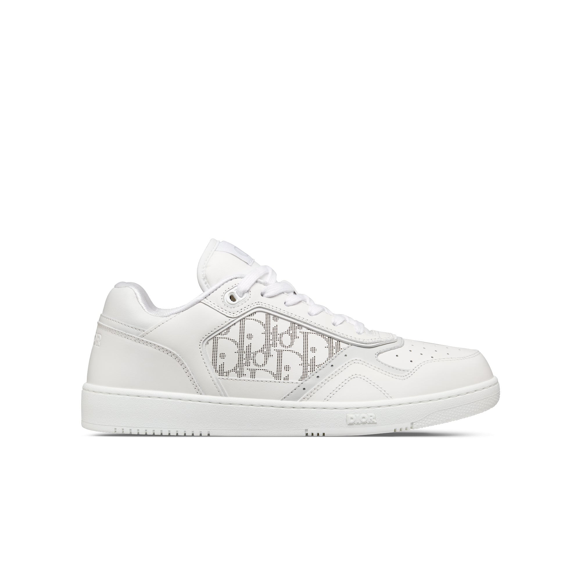 B27 Low-Top Sneaker - White Smooth Calfskin and Dior Oblique Galaxy Leather