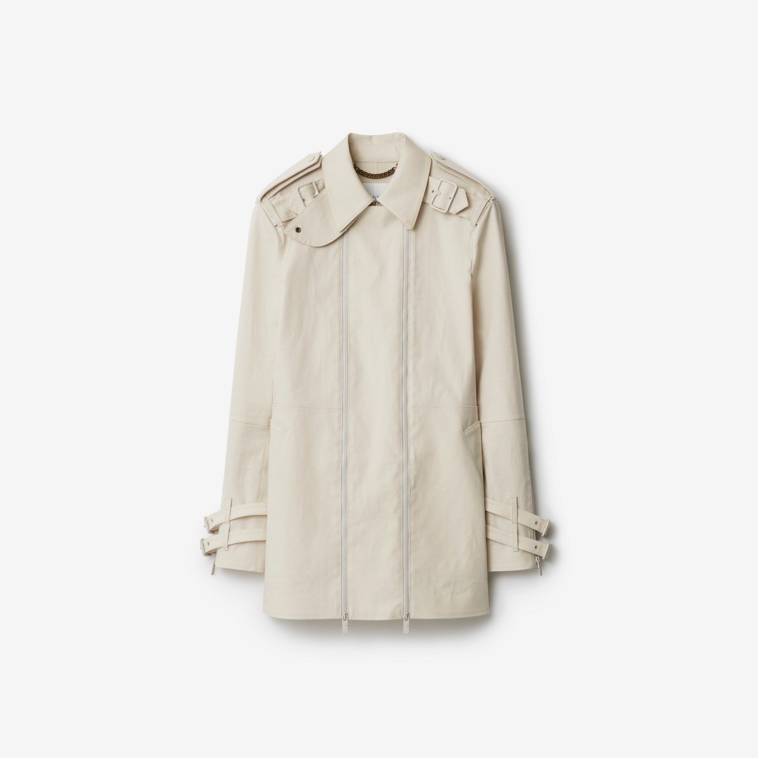 Bonded Cotton Trench Jacket - Sail