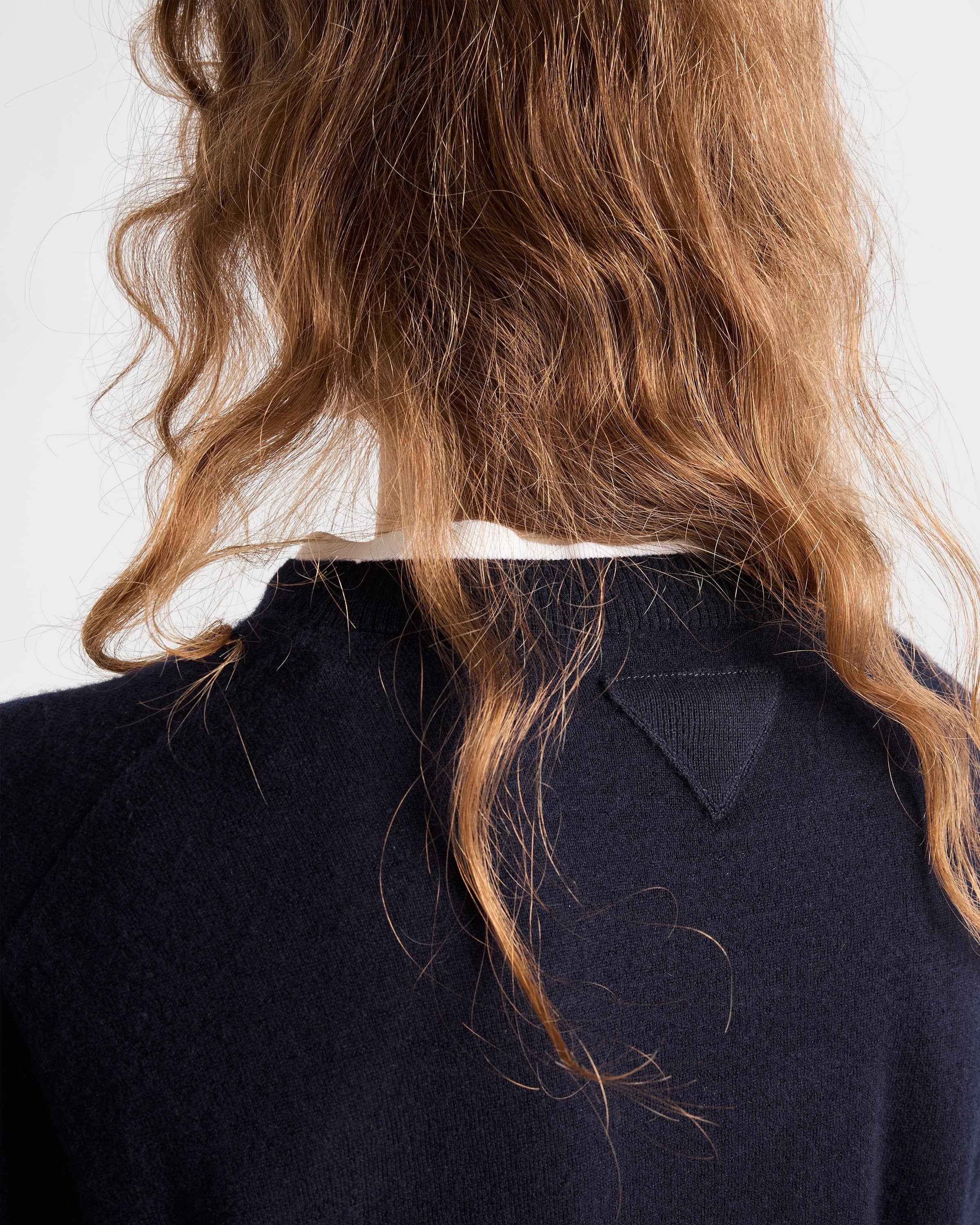 Cashmere crew-neck sweater Navy