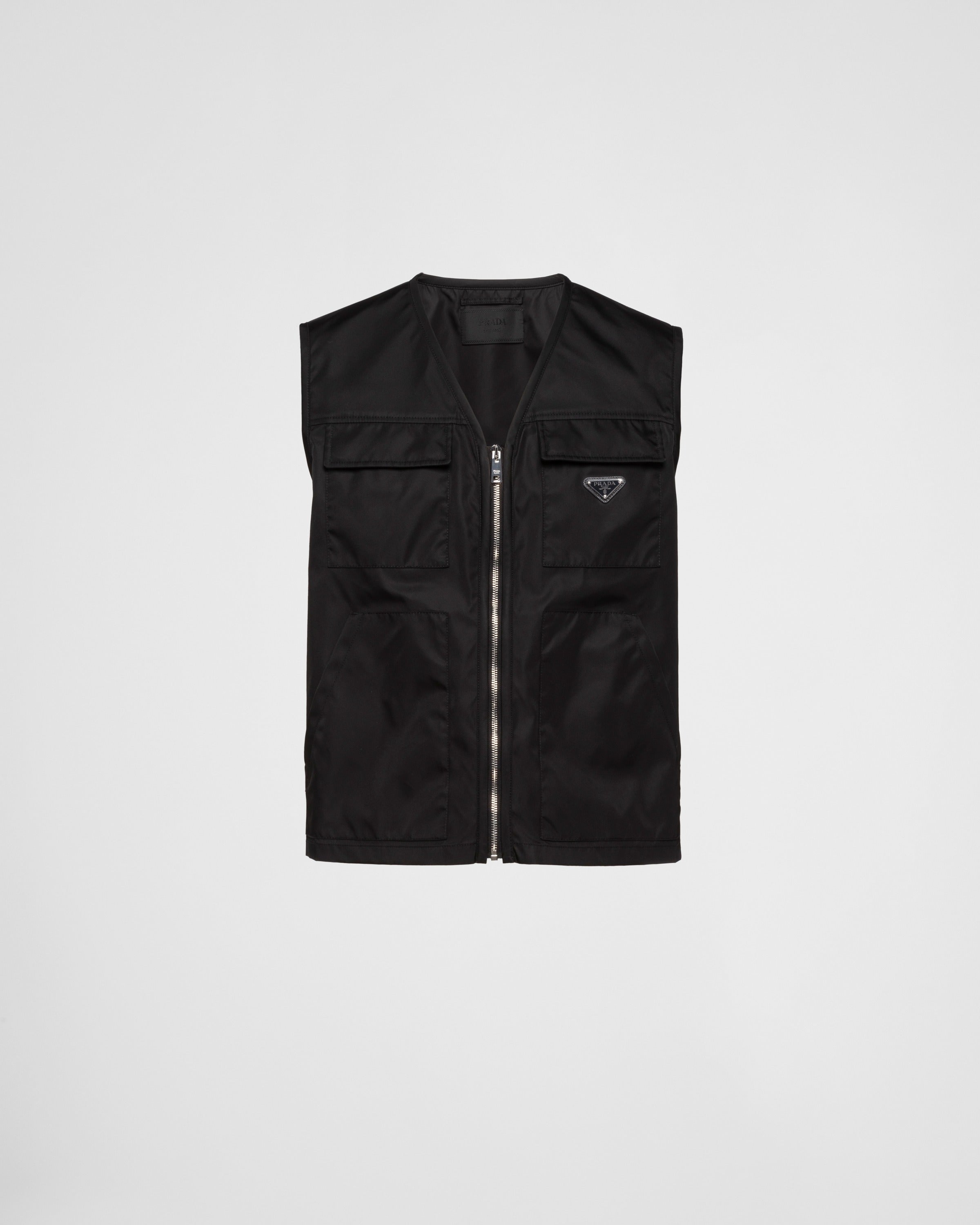 Re-Nylon vest Black