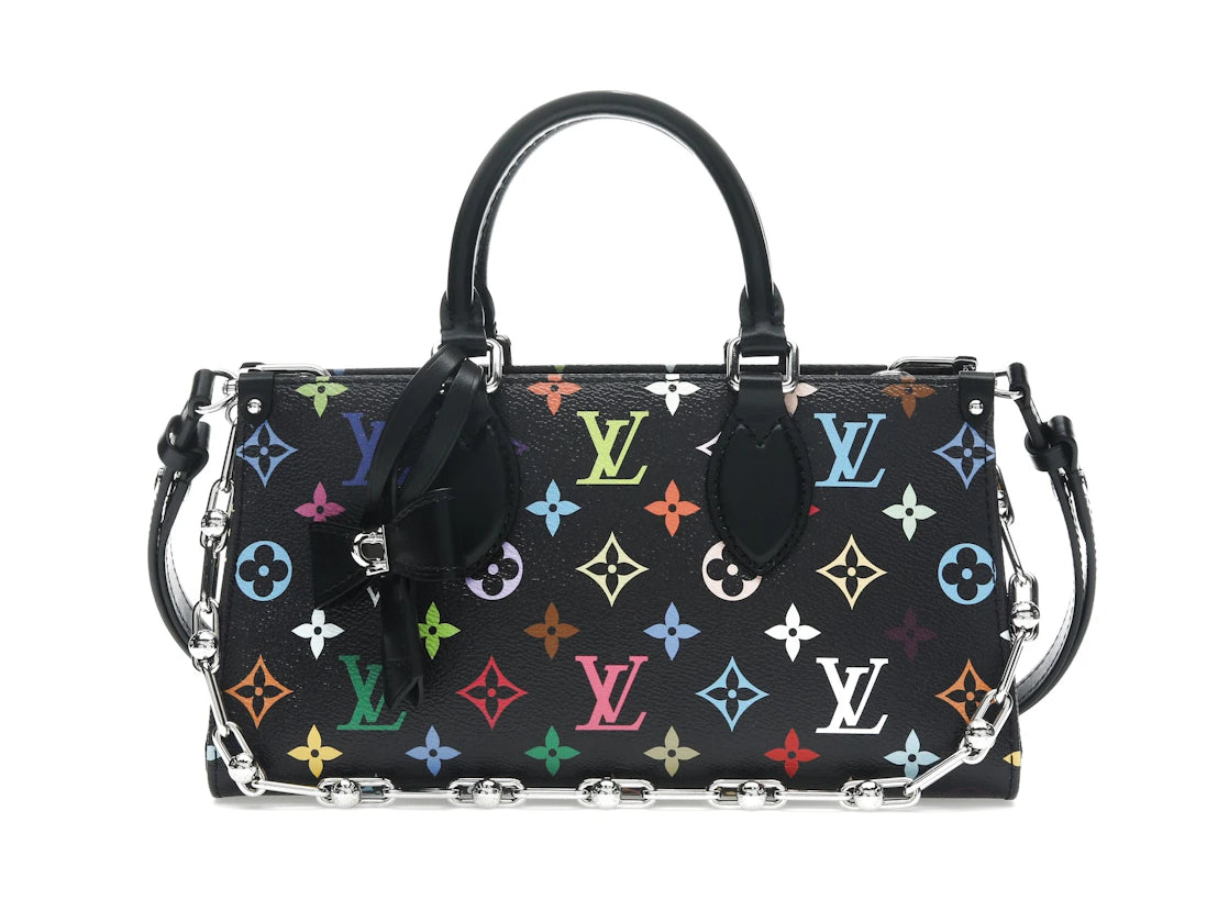 Louis Vuitton x Takashi Murakami OnTheGo East West Chain Black Multicolored