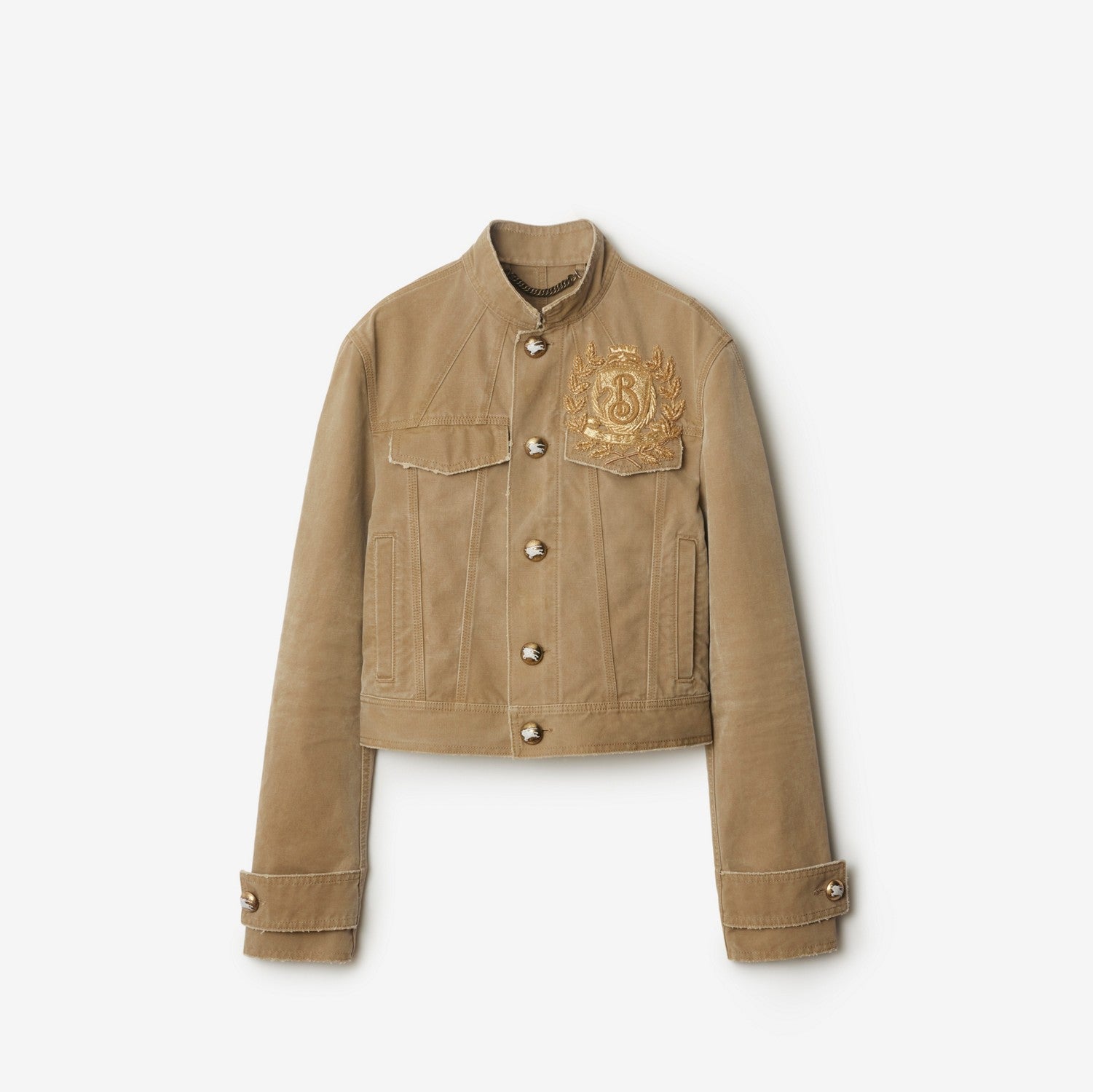 B Crest Cotton Jacket - Walrus