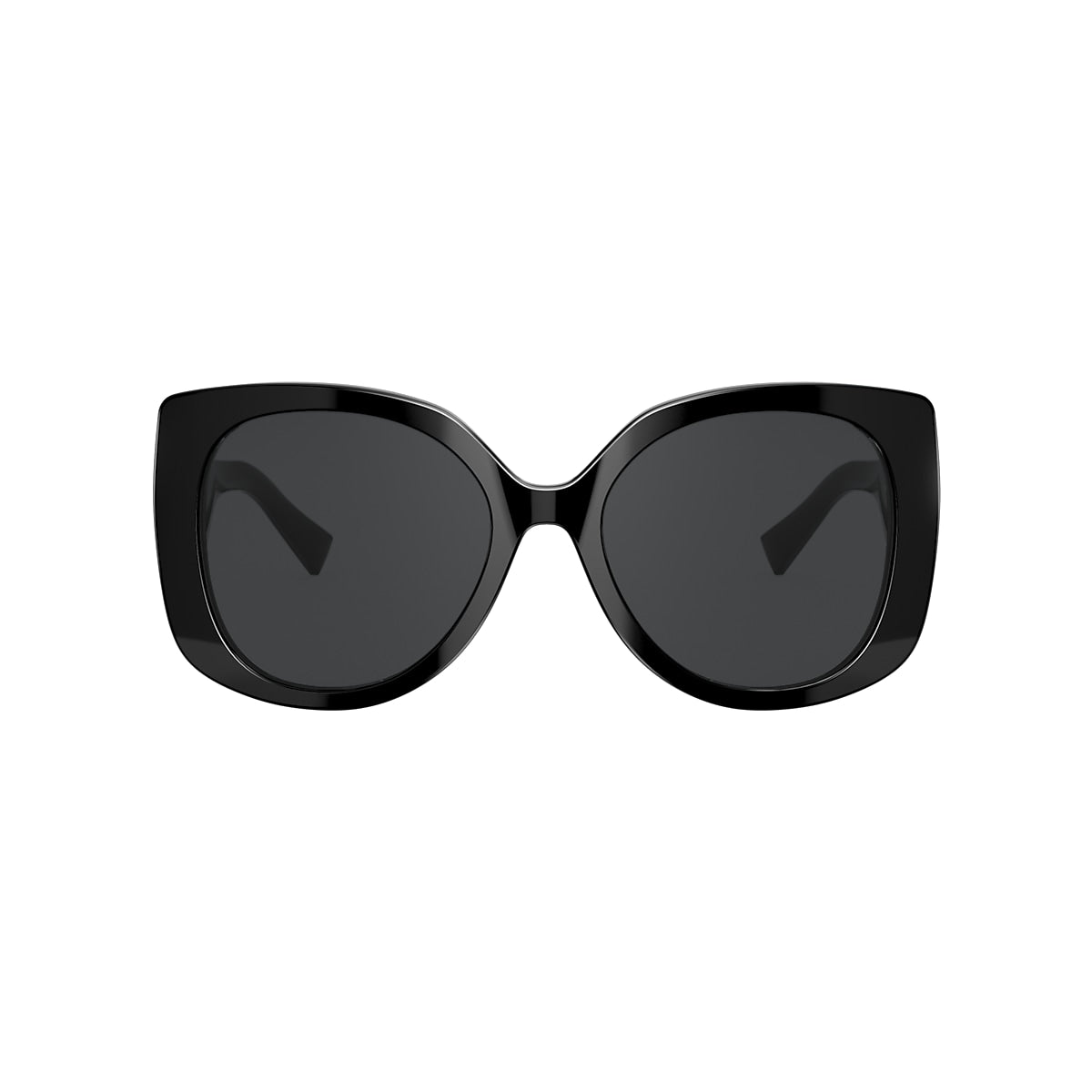 VERSACE VE4387 Black - Women Luxury Sunglasses, Dark Grey Lens