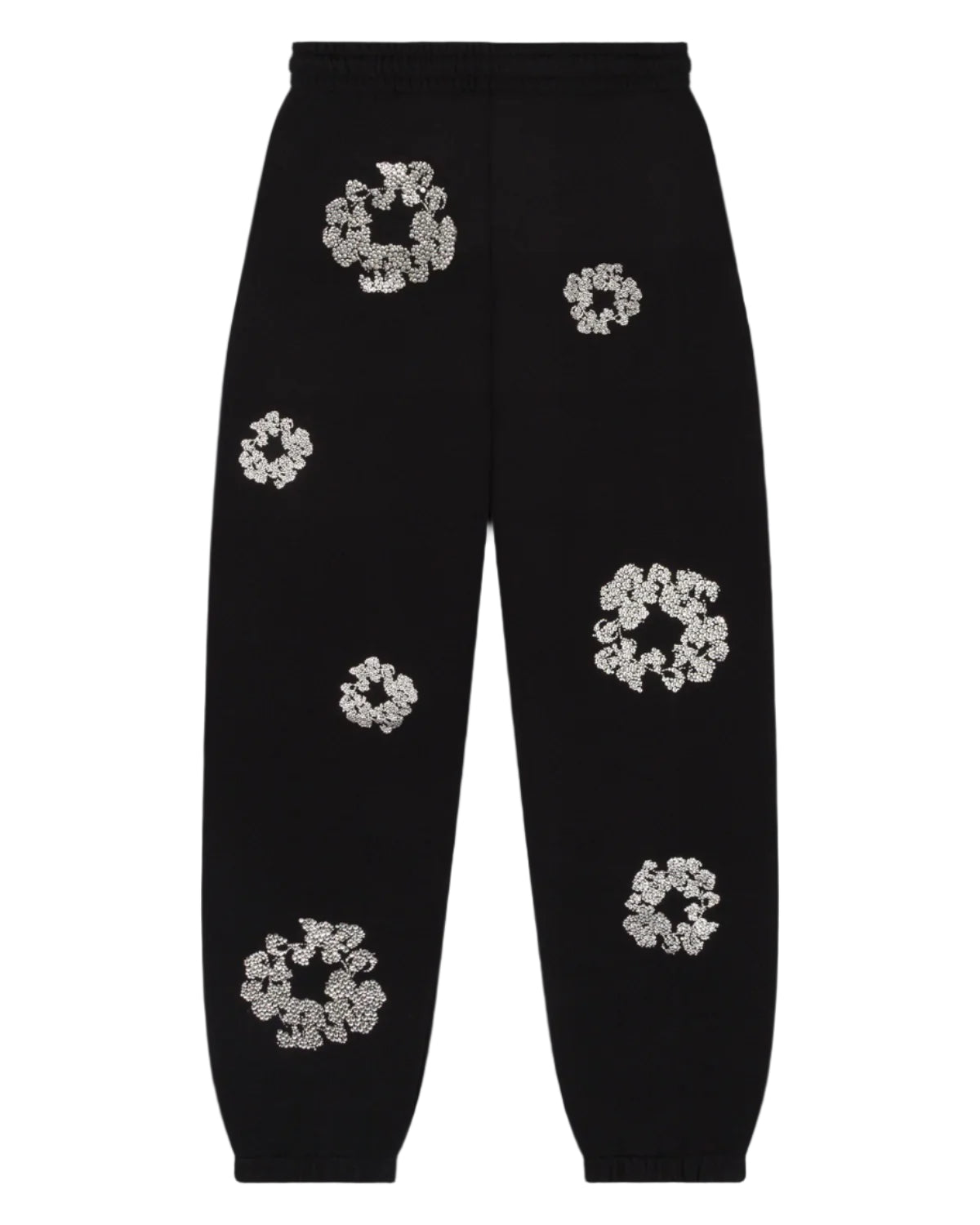 Cashmere Swarovski Cotton Wreath Sweatpants Black