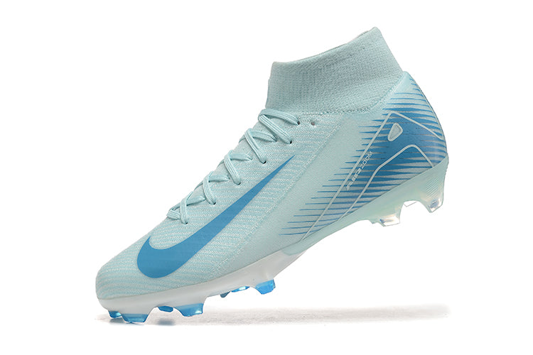 Nike AIR Zoom Mercurial Superfly 10 Elite High-Top Light Blue