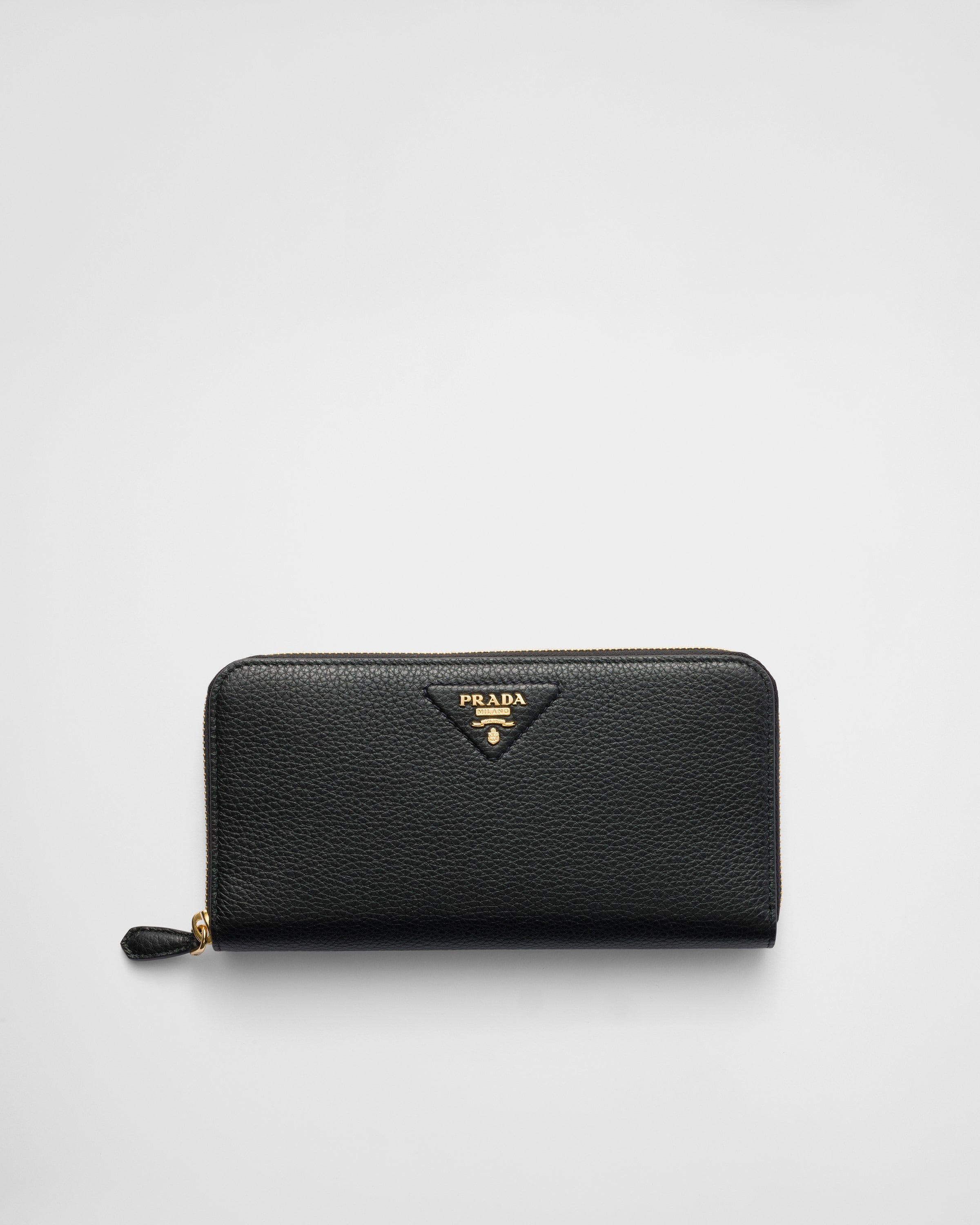 Large leather wallet Black