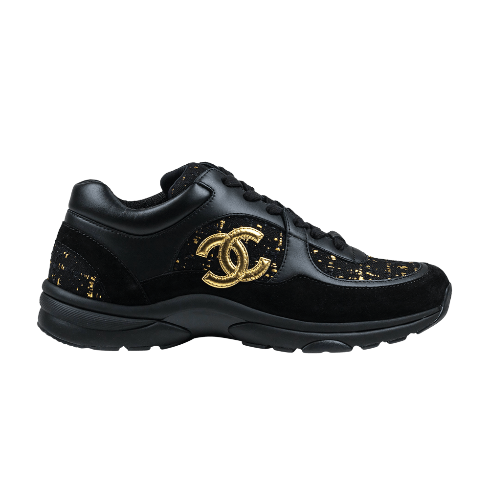 Chanel CC Logo Sneaker 'Black Gold'