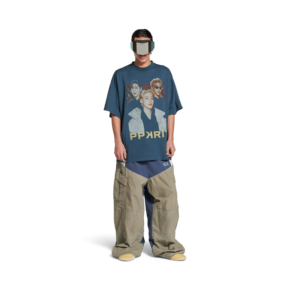PP Krit Oversized T-shirt in Dark Blue
