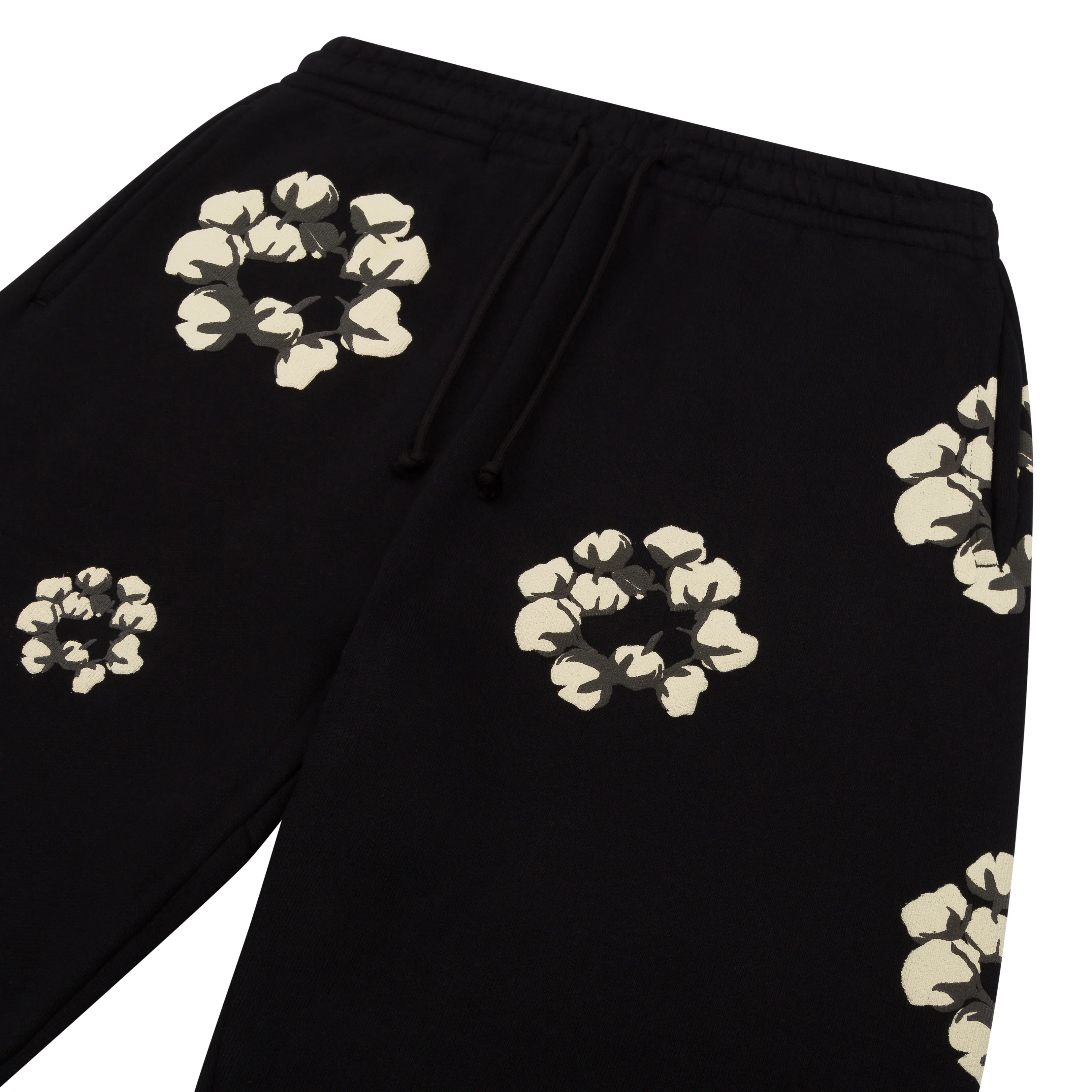 Cactus Tears Wreath Sweatpants Black Black