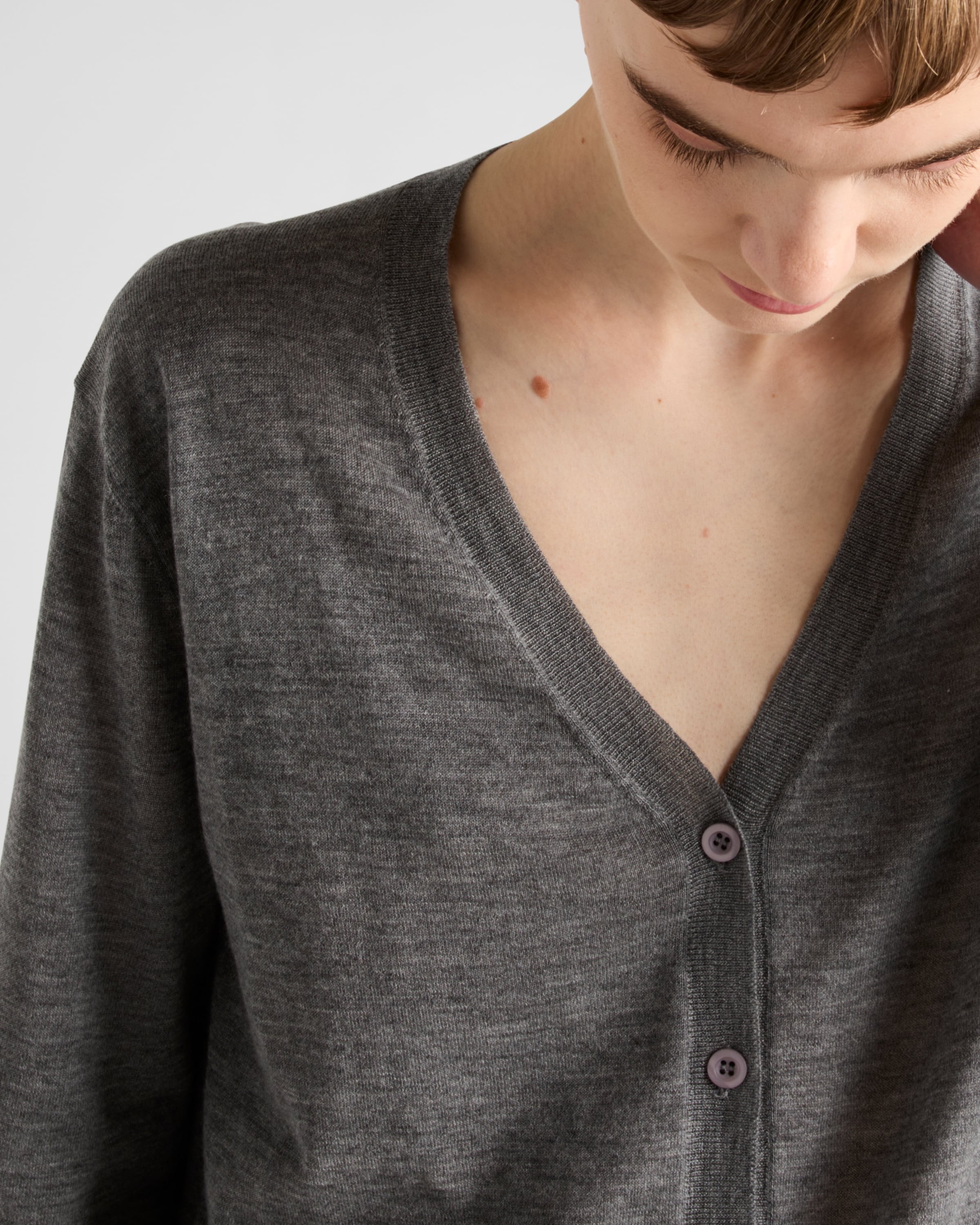 Cashmere cardigan Slate Gray