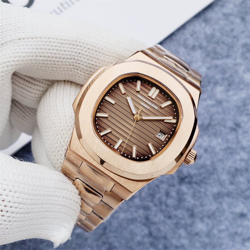 Patek Philippe Nautilus 40mm Brown Dial Rose Gold