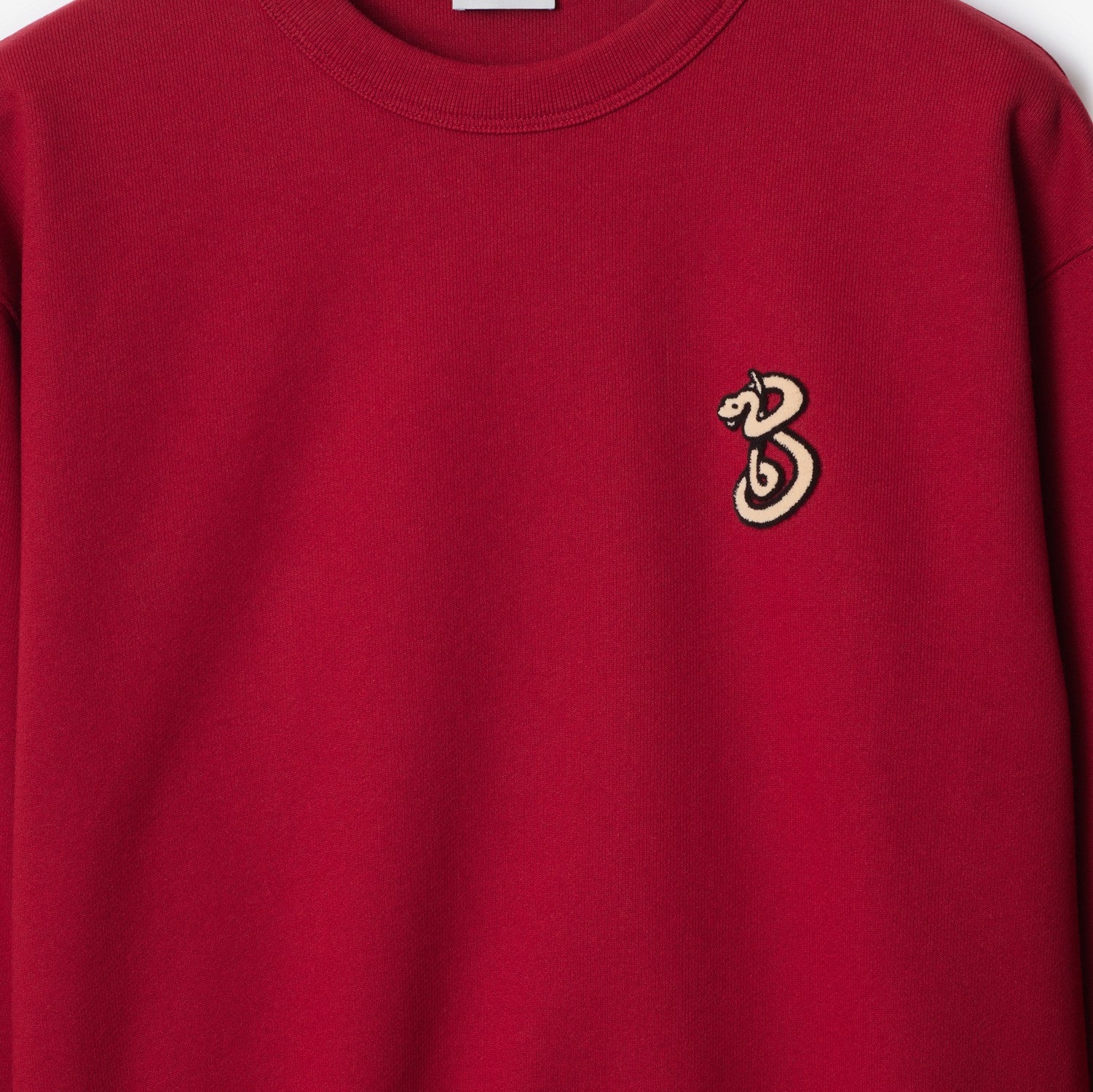 B Snake Cotton Sweatshirt - Geranium