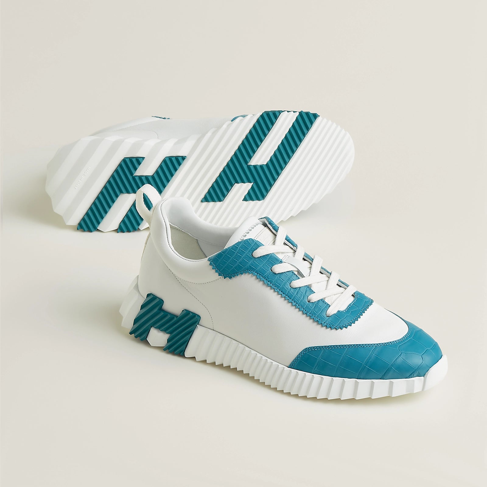 Bouncing Sneaker Blanc/Bleu Minéral