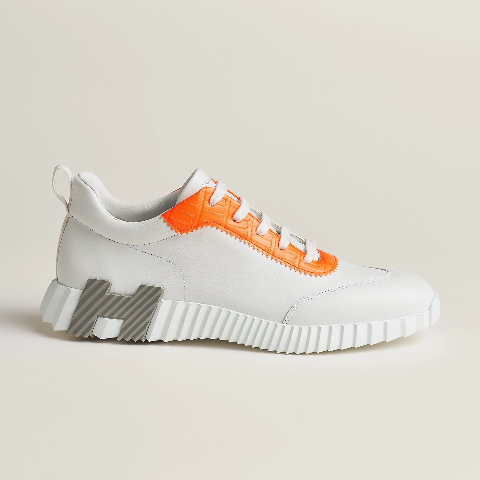 Bouncing Sneaker Blanc/Orange Fluo