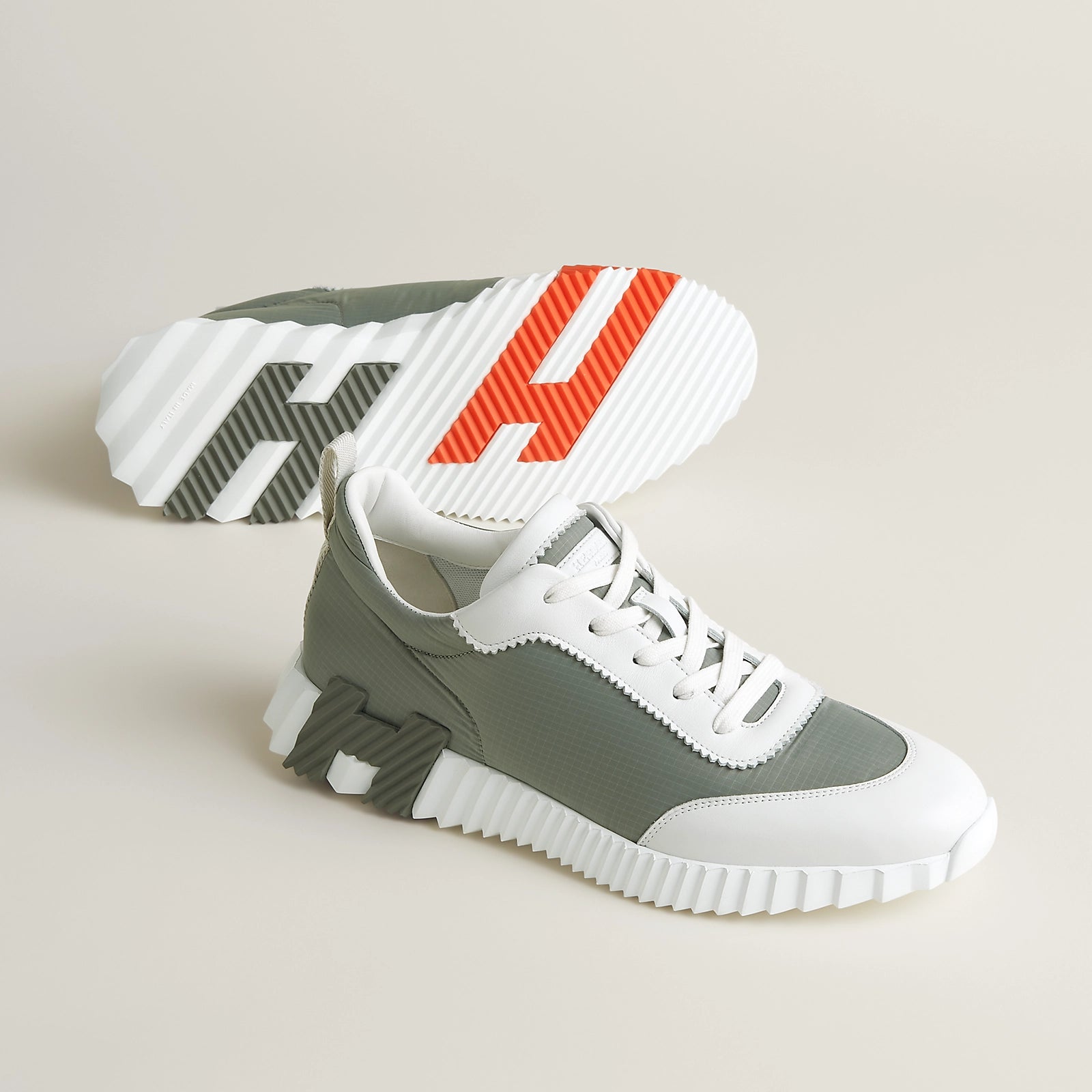 Bouncing Sneaker Étoupe/Blanc