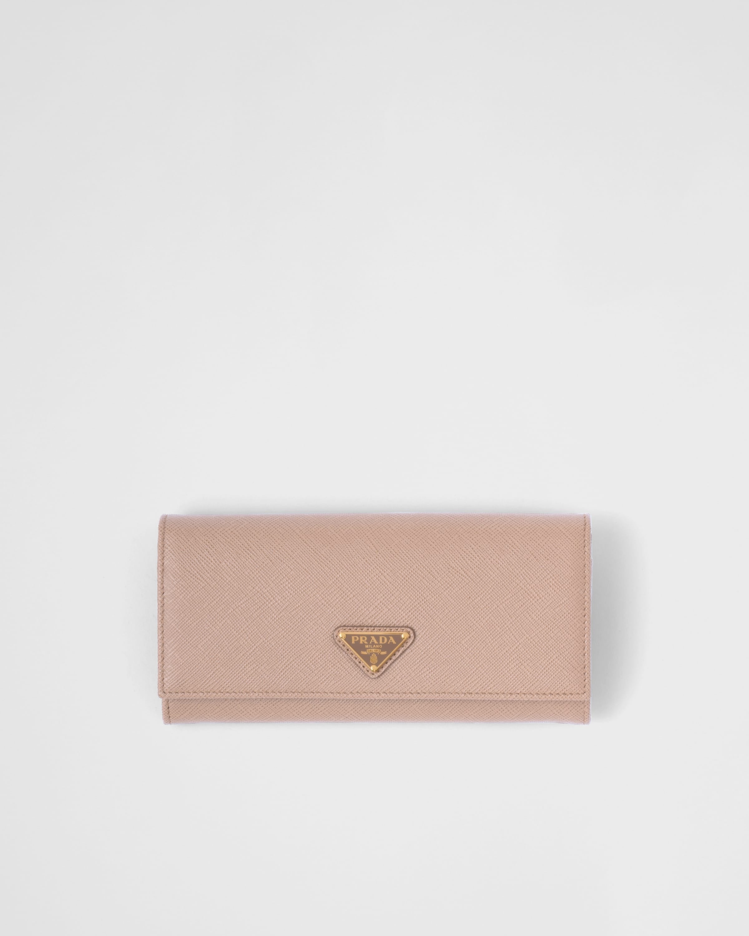Large Saffiano Leather Wallet Powder Pink