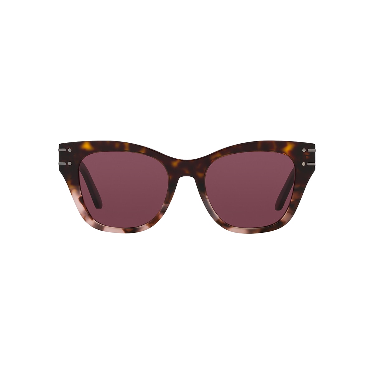 DIOR DiorSignature B4I Tortoise Yellow - Women Luxury Sunglasses, Bordeaux Lens